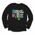 School Nurse Colorful Costume Back To School Nursing Job Youth Long Sleeve Tee School Nurse Colorful Costume Back To School Nursing Job Youth Long Sleeve Tee