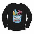 School Supplies In Pocket Back To School Boys Girls Youth Long Sleeve Tee School Supplies In Pocket Back To School Boys Girls Youth Long Sleeve Tee