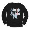 Sixth Grade Coquette Bow Pencil First Day Back To School Youth Long Sleeve Tee Sixth Grade Coquette Bow Pencil First Day Back To School Youth Long Sleeve Tee