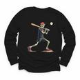 Skeleton Baseball Halloween Costume Men Boys Kids Youth Long Sleeve Tee Skeleton Baseball Halloween Costume Men Boys Kids Youth Long Sleeve Tee