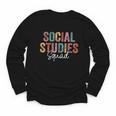 Social Studies Squad Back To School Appreciation Youth Long Sleeve Tee
