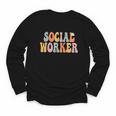 Social Worker Groovy Women Appreciation Day Back To School Youth Long Sleeve Tee Social Worker Groovy Women Appreciation Day Back To School Youth Long Sleeve Tee