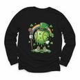 St Patricks Day Baseball Leprechaun Rainbow Green Baseball Youth Long Sleeve Tee