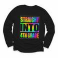 Straight Into 4th Grade Fourth Grade Back To School Youth Long Sleeve Tee Straight Into 4th Grade Fourth Grade Back To School Youth Long Sleeve Tee