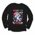Student Back To School Math Squad Kids Girls Smarter Unicorn Youth Long Sleeve Tee