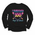 I Survived 100 Days Of School Baseball 100th Day Kids Girls Youth Long Sleeve Tee I Survived 100 Days Of School Baseball 100th Day Kids Girls Youth Long Sleeve Tee