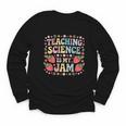 Teaching Science Is My Jam Retro Back To School Strawberry Youth Long Sleeve Tee