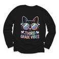 Third 3rd Grade Vibes Back To School Cute Cat Cute For Girls Youth Long Sleeve Tee Third 3rd Grade Vibes Back To School Cute Cat Cute For Girls Youth Long Sleeve Tee
