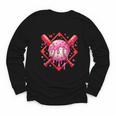 Valentines Day Baseball Boys Ice Cream Drip Heart Youth Kids Youth Long Sleeve Tee