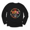 VPK Vibes First Day Of Back To School Appreciation Week Youth Long Sleeve Tee VPK Vibes First Day Of Back To School Appreciation Week Youth Long Sleeve Tee