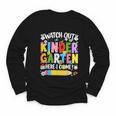Watch Out Kindergarten Here I Come Back To School Girls Kids Youth Long Sleeve Tee Watch Out Kindergarten Here I Come Back To School Girls Kids Youth Long Sleeve Tee