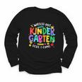 Watch Out Kindergarten Here I Come Kinder Back To School Kid Youth Long Sleeve Tee