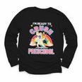 Welcome Back To School Unicorn Crushing Preschool Youth Long Sleeve Tee