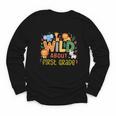Wild About First Grade Safari Jungle Animals Back To School Youth Long Sleeve Tee