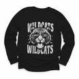Wildcats School Sports Fan Team Spirit Back To School Youth Long Sleeve Tee