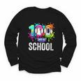 Women's 100 Days Of School Dripping Baseball Boys Kids Teacher Youth Long Sleeve Tee Women's 100 Days Of School Dripping Baseball Boys Kids Teacher Youth Long Sleeve Tee