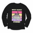World's Okayest Student Fun Back To School & New Term Youth Long Sleeve Tee