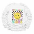 5th Grade Vibes Girls Smile Face Back To School Fifth Grade Youth Long Sleeve Tee