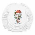 Baseball Christmas Ball Hat Snow Winter Premium Tri-Blend Youth Long Sleeve Tee