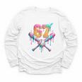 Baseball Drip 67 Six Seven Number 67 Player 67th Birthday Youth Long Sleeve Tee