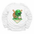Baseball Life Style Ice Cream Drip Green Premium Tri-Blend Youth Long Sleeve Tee