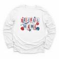 Baseball Mama Mom Mother Vintage Game Day Youth Long Sleeve Tee