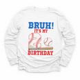 Bruh It's My 2nd Birthday Boy Baseball Themed Party Youth Long Sleeve Tee