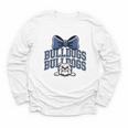 Bulldogs Mascot Team Spirit Sports Fan Back To School Youth Long Sleeve Tee