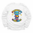 Cat Rocking In My School Shoes Fun Back To School Kids Boys Premium Tri-Blend Youth Long Sleeve Tee