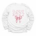 Class Of 2027 Preppy Coquette Bow Back To School Graduation Premium Tri-Blend Youth Long Sleeve Tee