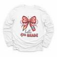 Coquette 4th Grade First Day Of Back To School Girls Outfits Youth Long Sleeve Tee Coquette 4th Grade First Day Of Back To School Girls Outfits Youth Long Sleeve Tee