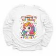 Crush First Grade Girls Back To School Unicorn First Day Youth Long Sleeve Tee