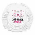 Cute 2nd Grade Vibes Cat Kitten Lover Back To School Girls Youth Long Sleeve Tee Cute 2nd Grade Vibes Cat Kitten Lover Back To School Girls Youth Long Sleeve Tee