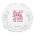 First Day Of 1st Grade Coquette Back To School Girls Kids Youth Long Sleeve Tee First Day Of 1st Grade Coquette Back To School Girls Kids Youth Long Sleeve Tee
