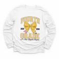 Fourth Grade Back To School First Day Pencil Bow 2025 Girls Youth Long Sleeve Tee