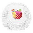 Girls Back To School Apple Toddler First Day Of Preschool Youth Long Sleeve Tee