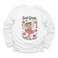 Girls Back To School Cappuccina Italian Brainrot First Grade Youth Long Sleeve Tee