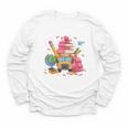 Girls Cute Pink Bows Coquette Aesthetic Back To School Youth Long Sleeve Tee