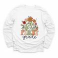 Groovy First Grade Wildflowers Back To School 1st Grade Youth Long Sleeve Tee Groovy First Grade Wildflowers Back To School 1st Grade Youth Long Sleeve Tee