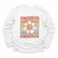 Groovy School Counselor Cute Daisy Flower Back To School Youth Long Sleeve Tee