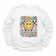Groovy Sixth 6TH Grade Vibes Back To School First Day Kids Youth Long Sleeve Tee
