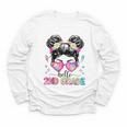 Hello 2nd Grade Messy Bun Back To School First Day Girl Kids Youth Long Sleeve Tee Hello 2nd Grade Messy Bun Back To School First Day Girl Kids Youth Long Sleeve Tee