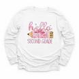 Hello Second Grade Pencil Tie Dye Coquette Back To School Youth Long Sleeve Tee