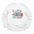 Hello Third Grade Pencil Tie Dye Back To School 3rd Grade Youth Long Sleeve Tee