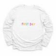 My Last First Day Of High School Back To School Premium Tri-Blend Youth Long Sleeve Tee