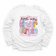 Little Miss Kindergarten Back To School Girls Coquette Bow Youth Long Sleeve Tee Little Miss Kindergarten Back To School Girls Coquette Bow Youth Long Sleeve Tee