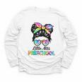 Little Miss Preschool First Day Back To School Girls Kids Youth Long Sleeve Tee