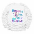 Mermazing First Day Of Fourth Grade Back To School Mermaid Premium Tri-Blend Youth Long Sleeve Tee