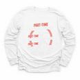 Part Time Warm Up Partner Pitching Baseball Full Time Dad Youth Long Sleeve Tee