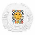 Preschool Vibes Retro Groovy Back To School Pre-K Youth Long Sleeve Tee Preschool Vibes Retro Groovy Back To School Pre-K Youth Long Sleeve Tee